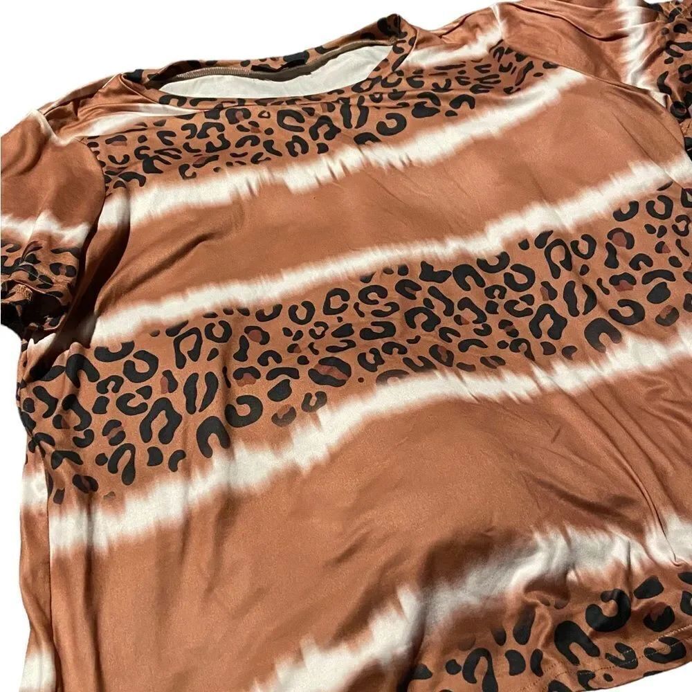 SHEIN curve size 2XL leopard print top excellent condition see pics